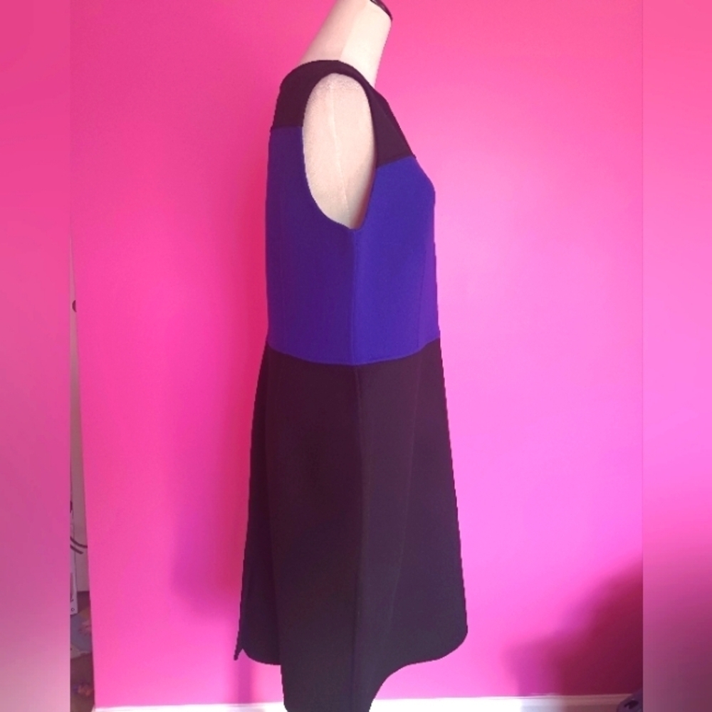 Talbot's Ladies Blue & Black Wool Sheath Dress (NWT!) MSRP $229 - Picture 4 of 8